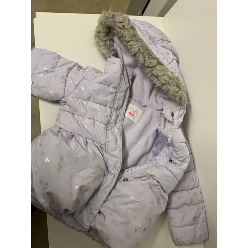 Childrens Place Purple Winter Coat Girls Size 18 months - 24 months